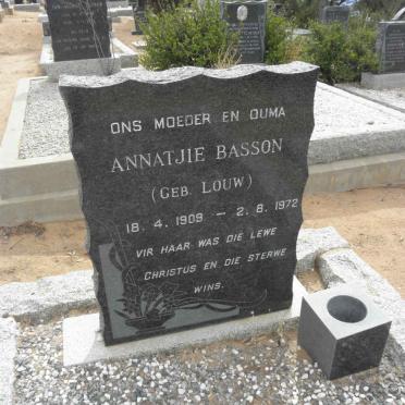 BASSON Annatjie nee LOUW 1909-1972
