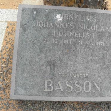 BASSON Cornelius Johannes Nicolaas 1911-1971 &amp; Elsie Margaretha KOCH 1922-2009