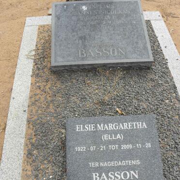 BASSON Cornelius Johannes Nicolaas 1911-1971 &amp; Elsie Margaretha KOCH 1922-2009
