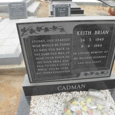 CADMAN Keith Brian 1949-1984