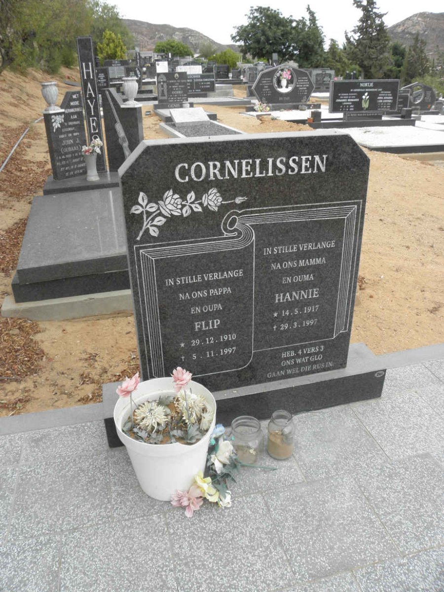 CORNELISSEN Flip 1910-1997 & Hannie 1917-1997