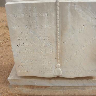 COETZEE Johannes Hermanus 1919-1953