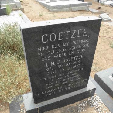 COETZEE J.H.J. 1905-1977