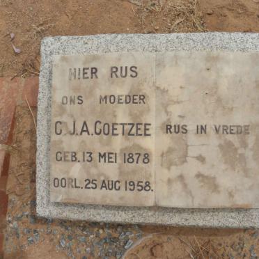 COETZEE C.J.A. 1878-1958