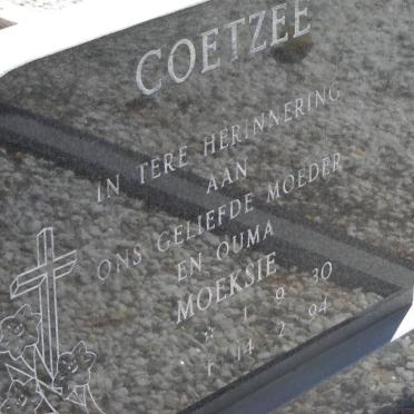 COETZEE Sarel &amp; Moeksie 1930-1994