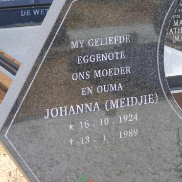 COETZEE Johanna 1924-1989