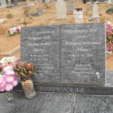 DIPPENAAR Nicolaas Jacobus 1952-2010 &amp; Florentina Wilhelmina 1950-