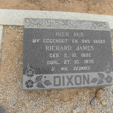 DIXON Richard James 1892-1970