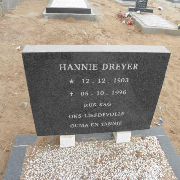 DREYER Hannie 1903-1996