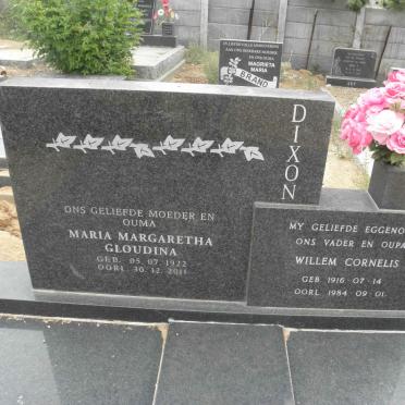 DIXON Willem Cornelis 1916-1984 &amp; Maria Margaretha Gloudina 1922-2011