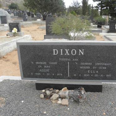 DIXON Addie 1888-1979 &amp; Ella 1890-1977