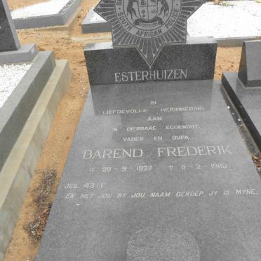 ESTERHUIZEN Barend Frederik 1927-1989