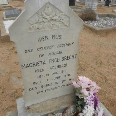 ENGELBRECHT Magrieta nee AGENBAG 1916-1950