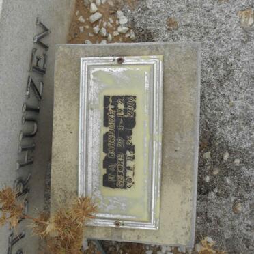 ESTERHUIZEN Susanna Maria 1891-1963 :: BARKHUIZEN H.A. 19?2-2006