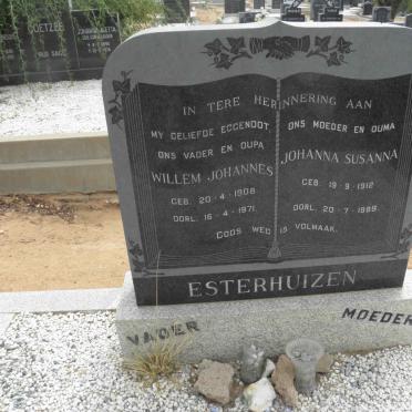 ESTERHUIZEN Willem Johannes 1908-1971 &amp; Johanna Susanna 1912-1989