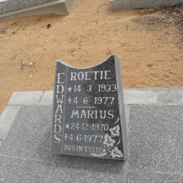 EDWARDS Roetie 1933-1977 :: EDWARDS Marius 1970-1977