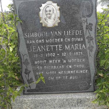 FISCHER Jeanette Maria 1902-1975