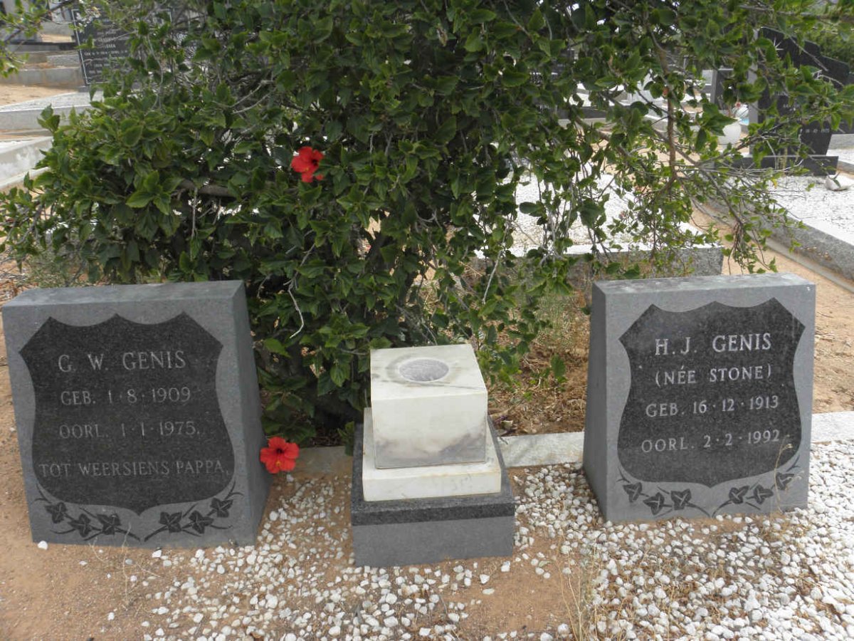 GENIS G.W. 1909-1975 & H.J. STONE 1913-1992