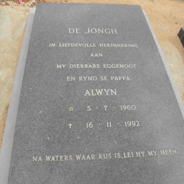 JONGH Alwyn, de 1960-1992