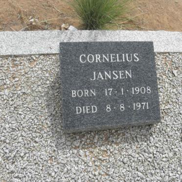 JANSEN Cornelius 1908-1971