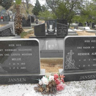 JANSEN Hendrik Albertus 1909-1991 &amp; Millie 1913-1986
