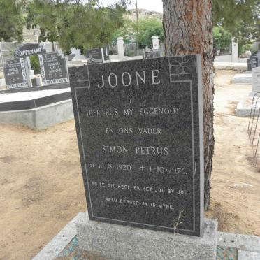 JOONE Simon Petrus 1920-1976