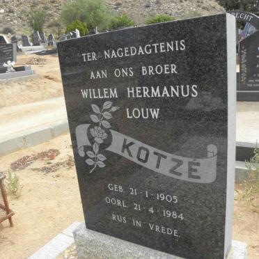 KOTZÉ Willem Hermanus Louw 1905-1984
