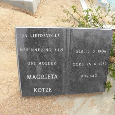 KOTZE Magrieta 1906-1989