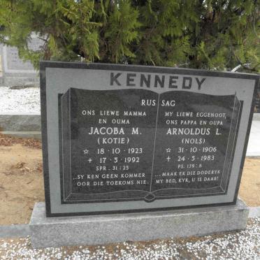 KENNEDY Arnoldus L. 1906-1983 &amp; Jacoba M. 1923-1992