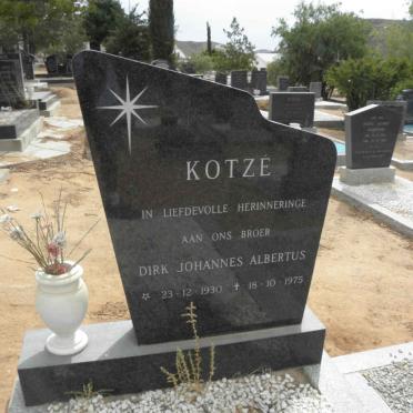KOTZE Dirk Johannes Albertus 1930-1975