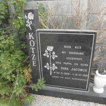 KOTZE Dirk Jacobus 1928-1981
