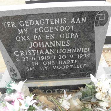 KOTZE Johannes Christiaan 1919-1994