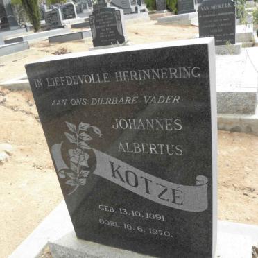 KOTZÉ Johannes Albertus 1891-1970