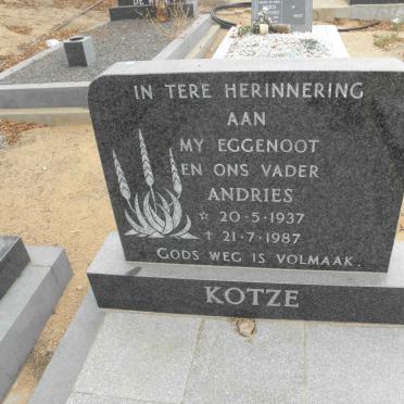 KOTZE Andries 1937-1987