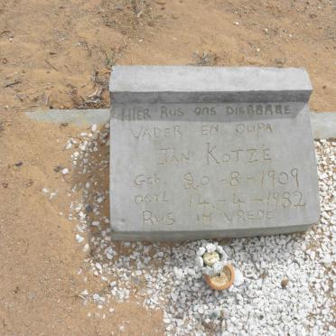 KOTZE Jan 1909-1982