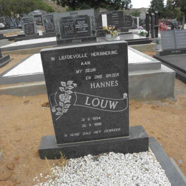 LOUW Hannes 1954-1989