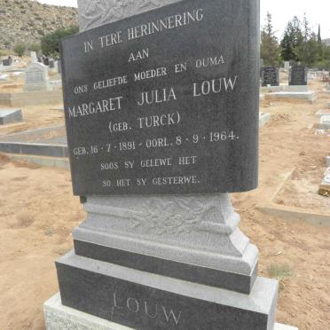 LOUW Margaret Julia nee TURCK 1891-1964