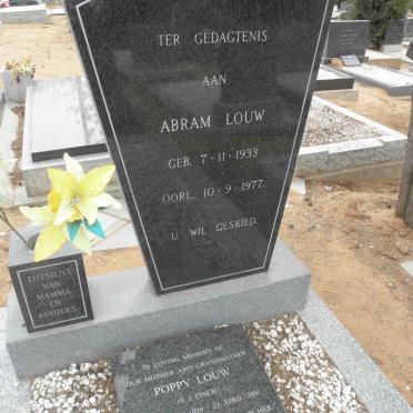 LOUW Abram 1933-1977 &amp; E.J. FINCH 1935-2001