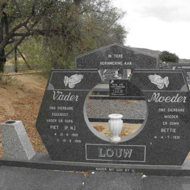 LOUW P.N. 1918-1991 &amp; Bettie 1931-