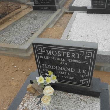 MOSTERT Ferdinand J.K.1933-1985