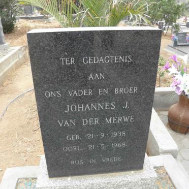 MERWE Johannes J., van der 1938-1968