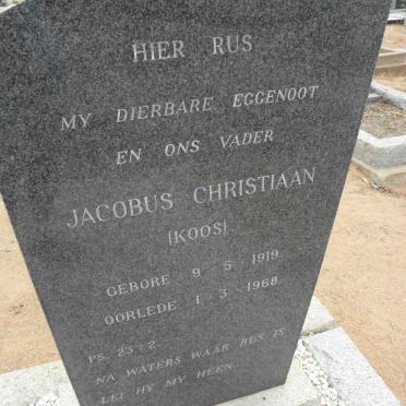 MOSTERT Jacobus Christiaan 1919-1968