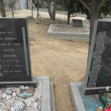 MEYER Gert David 1919-1980 &amp; Aletta Susanna 1928-1984