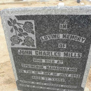 MILLS John Charles -1946