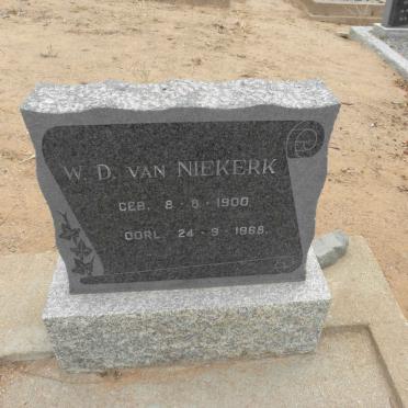 NIEKERK W.D., van 1900-1968