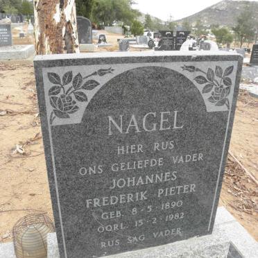 NAGEL Johannes Frederik Pieter 1890-1982