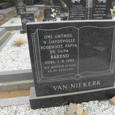 NIEKERK Barend, van -1983