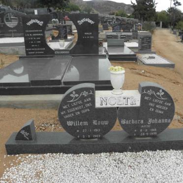 NOLTE Willem Louw 1913-1989 &amp; Barbara Johanna KOTZE 1918-1995