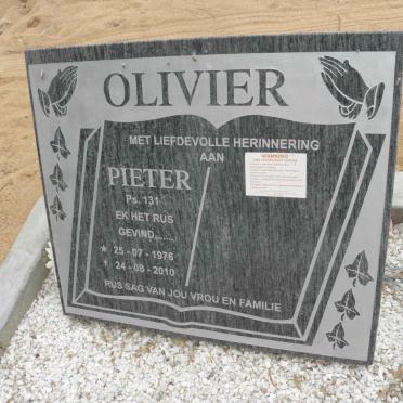 OLIVIER Pieter 1976-2010