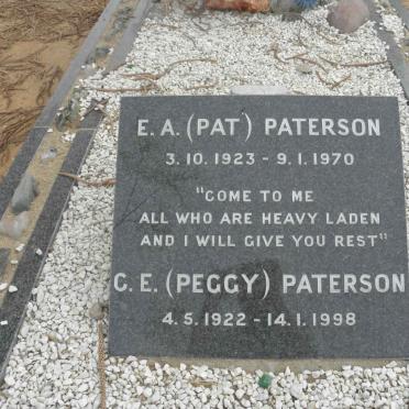 PATERSON E.A. 1923-1970 &amp; C.E. 1922-1998